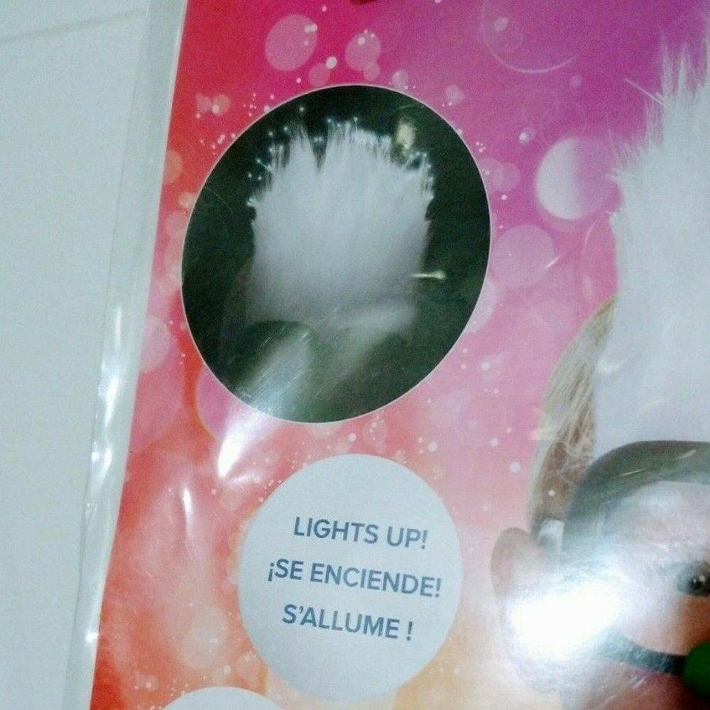 Trolls Tiny Diamond Light Up Headpiece Mask NWT - Picture 3 of 6
